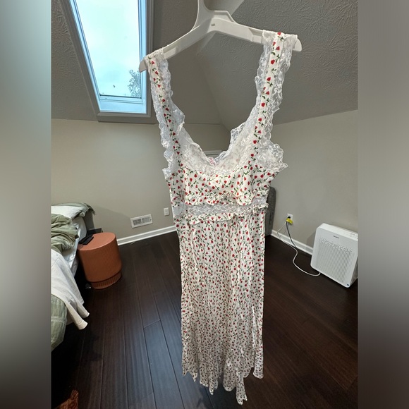 For Love and Lemons brand new white midi dress, never worn, size L - Picture 5 of 8